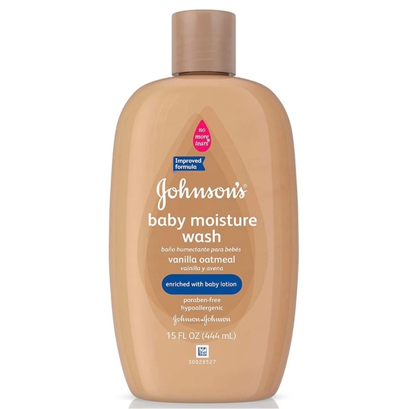 Johnson's Baby Moisture Wash, Vanilla Oatmeal, 15 Ounce - Picture 1 of 4